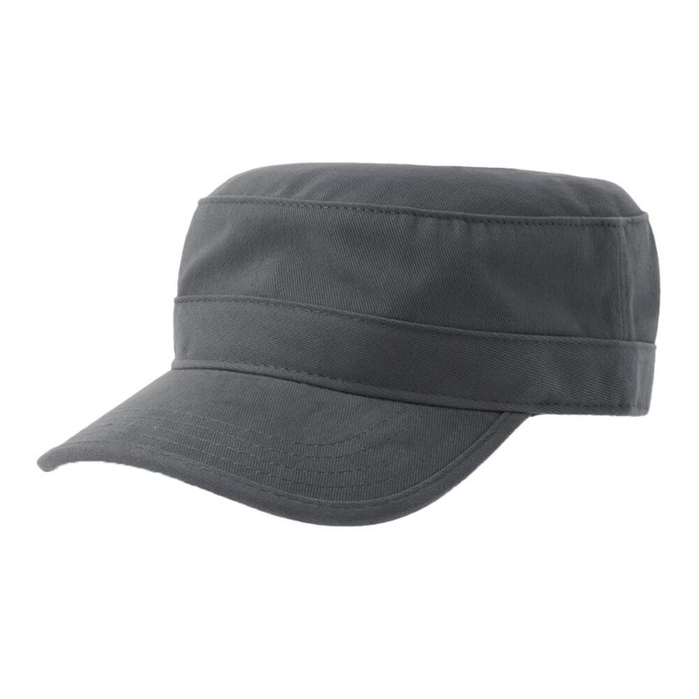 Atlantis Unisex Adult Tank S Curved Natural Unstructured Cap / Dark Grey